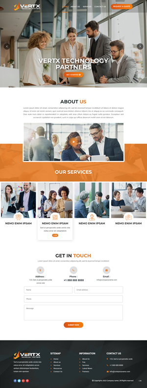 Web Design by pb for Vertx Technology Partners | Design: #29022480
