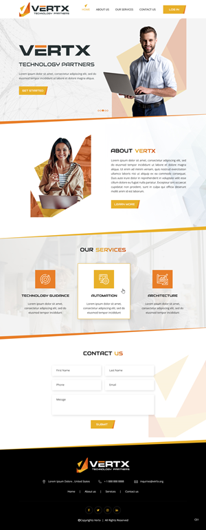 Web Design by pb for Vertx Technology Partners | Design: #29022482