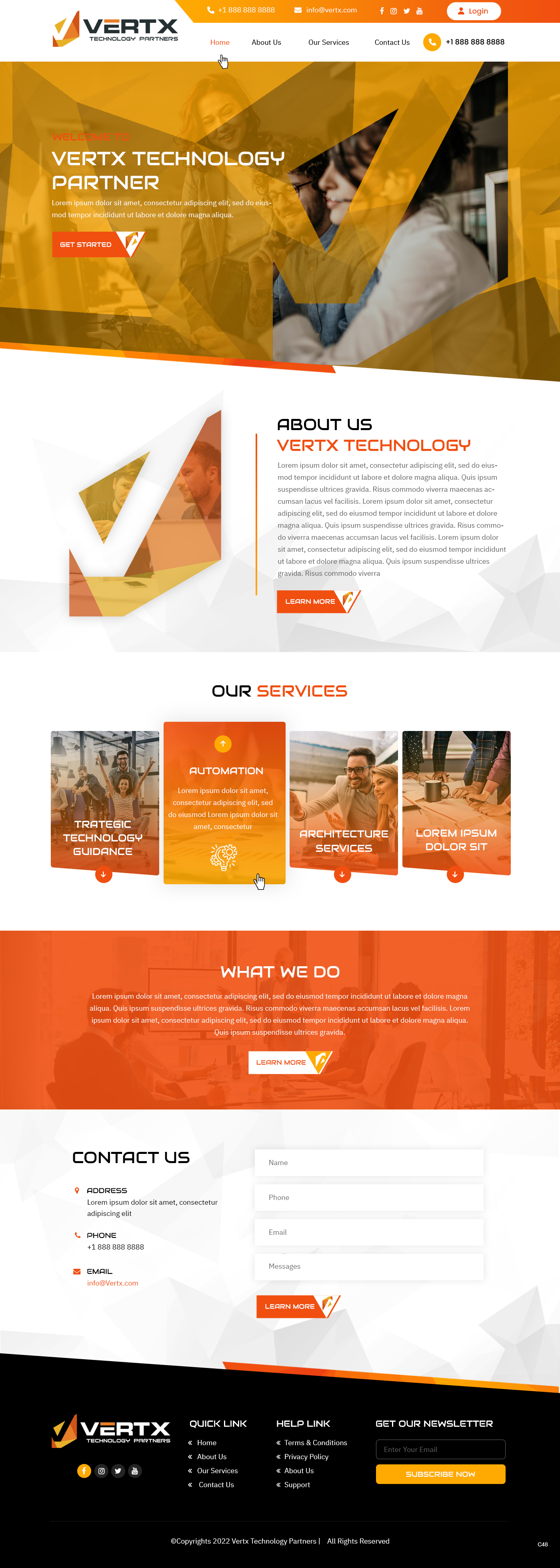 Web Design par pb pour Vertx Technology Partners | Design #29022484