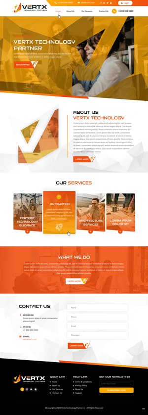 Web Design by pb for Vertx Technology Partners | Design: #29022484
