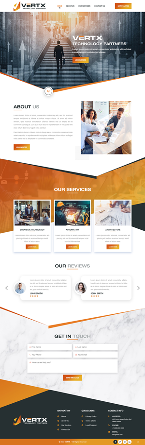 Web Design by pb for Vertx Technology Partners | Design: #29022486