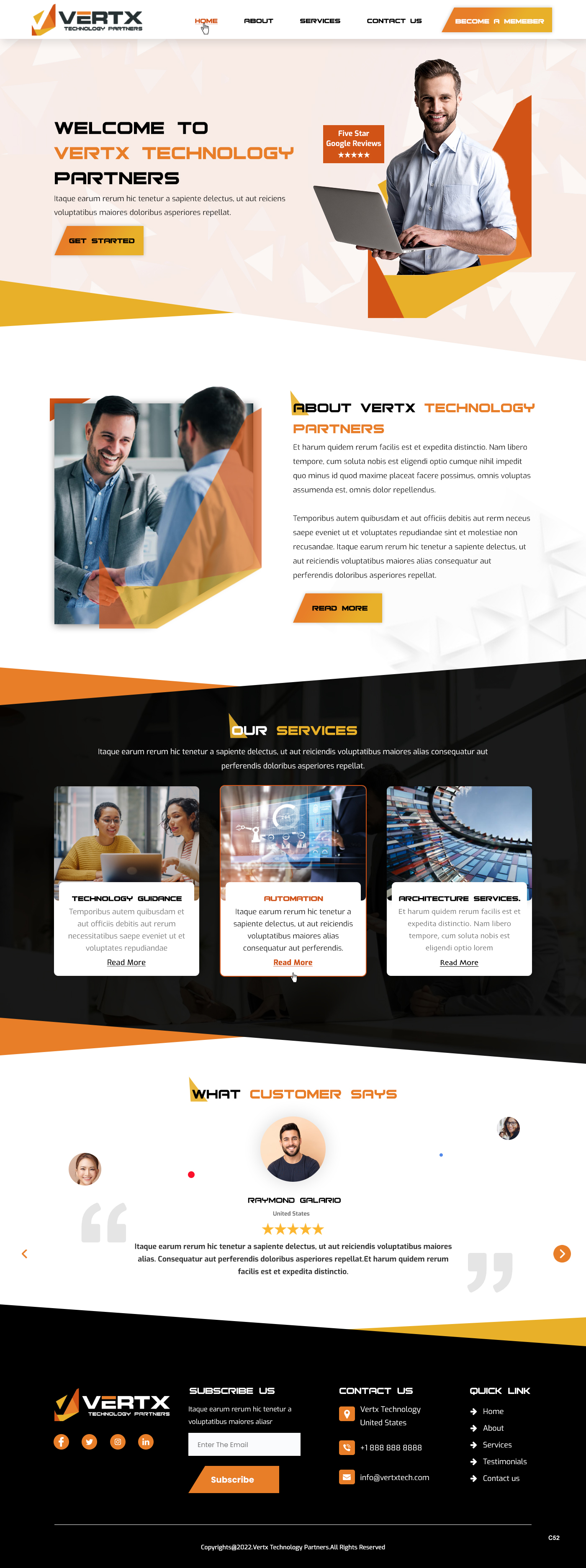 Web Design by pb for Vertx Technology Partners | Design #29022489