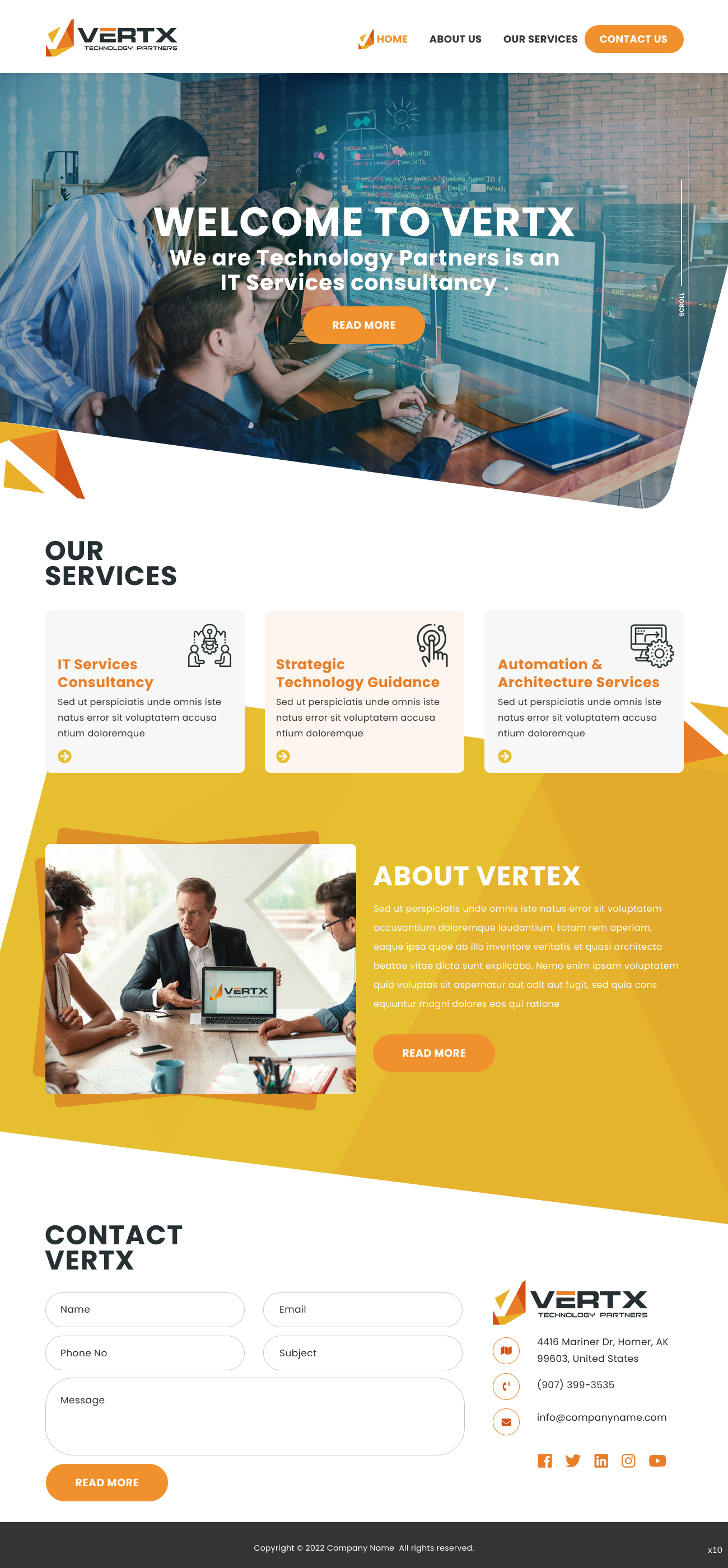 Web Design by pb for Vertx Technology Partners | Design #29022490