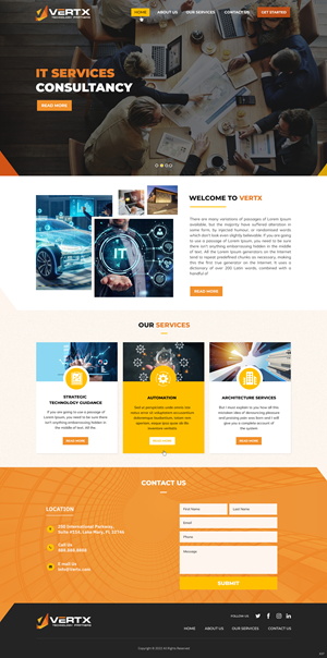 Web Design by pb for Vertx Technology Partners | Design: #29022491