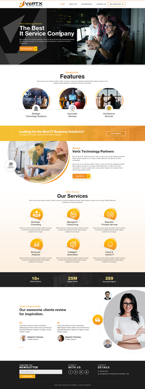 Diseño Web por Dream Logo Design para Vertx Technology Partners | Diseño #29027515