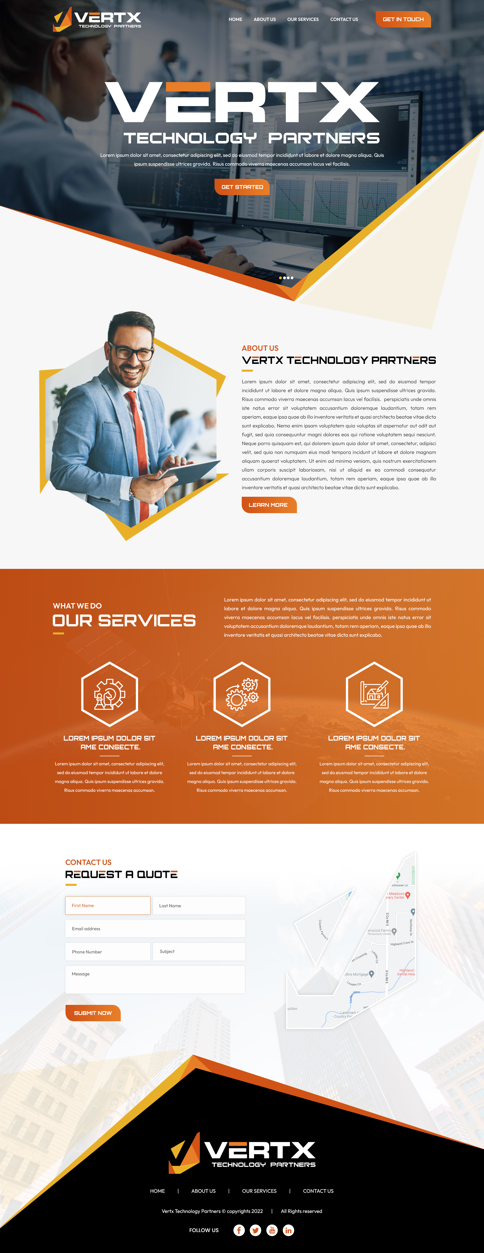 Web Design by Titan Eagle for Vertx Technology Partners | Design #29024197