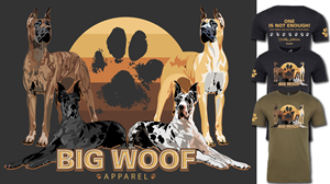 ONE IS NOT ENOUGH T-shirt design for Great Dane lovers | T-Shirt-Design von Get'n Graphic