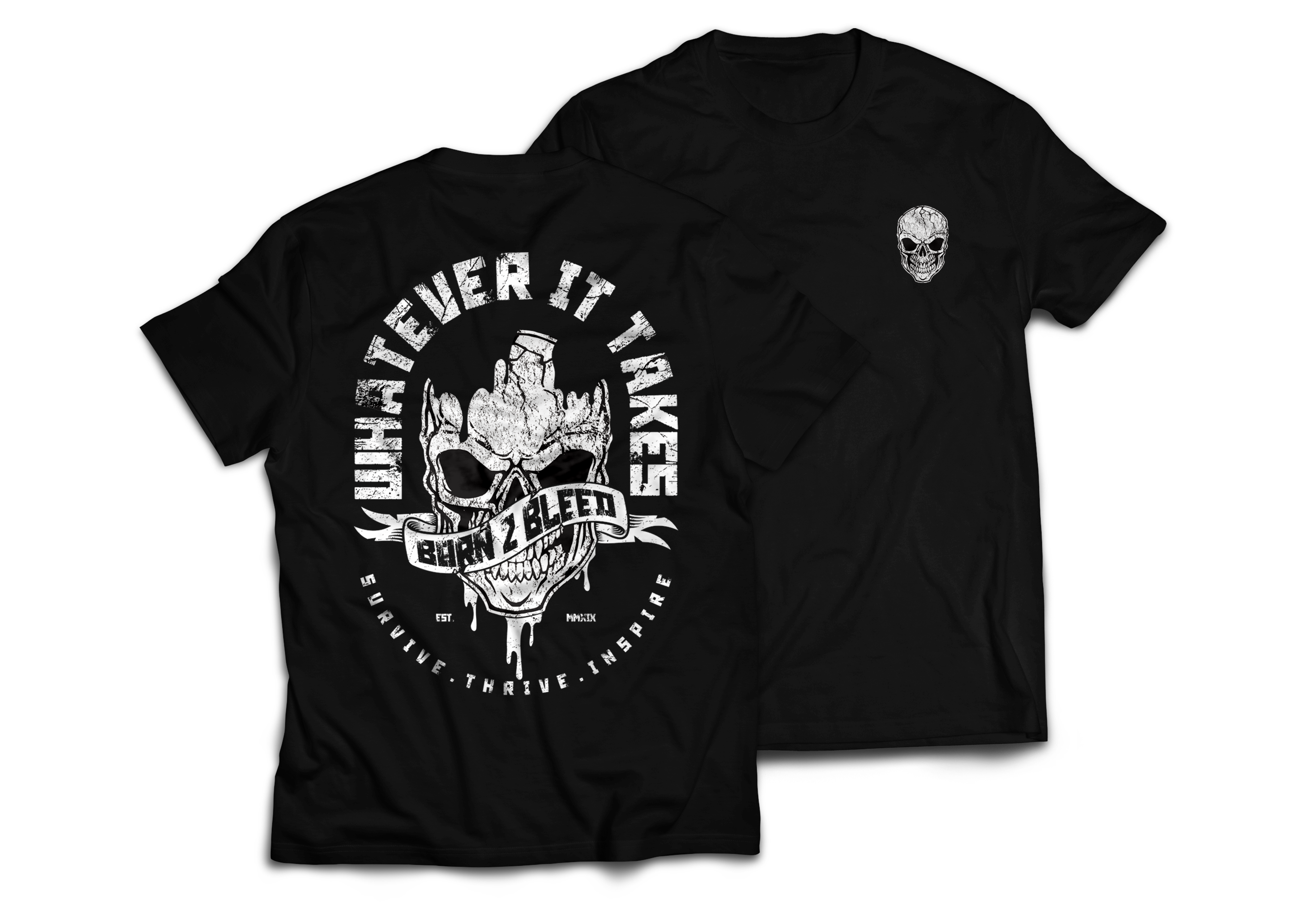 T-shirt Design by DoppelGanger Studio for BORN 2 BLEED | Design #29025192