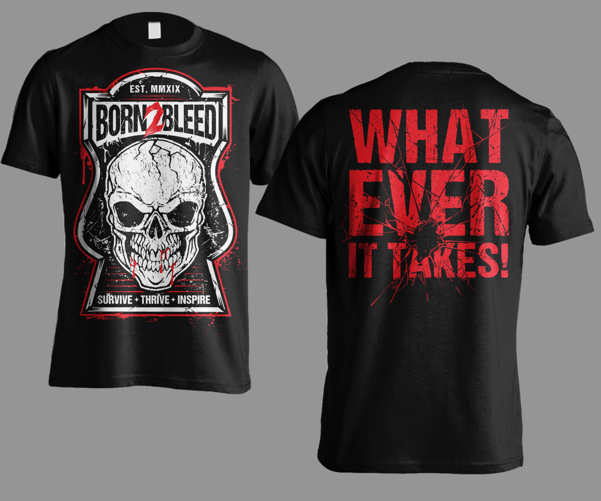 T-Shirt-Design von Andi Yan für BORN 2 BLEED | Design #29023918