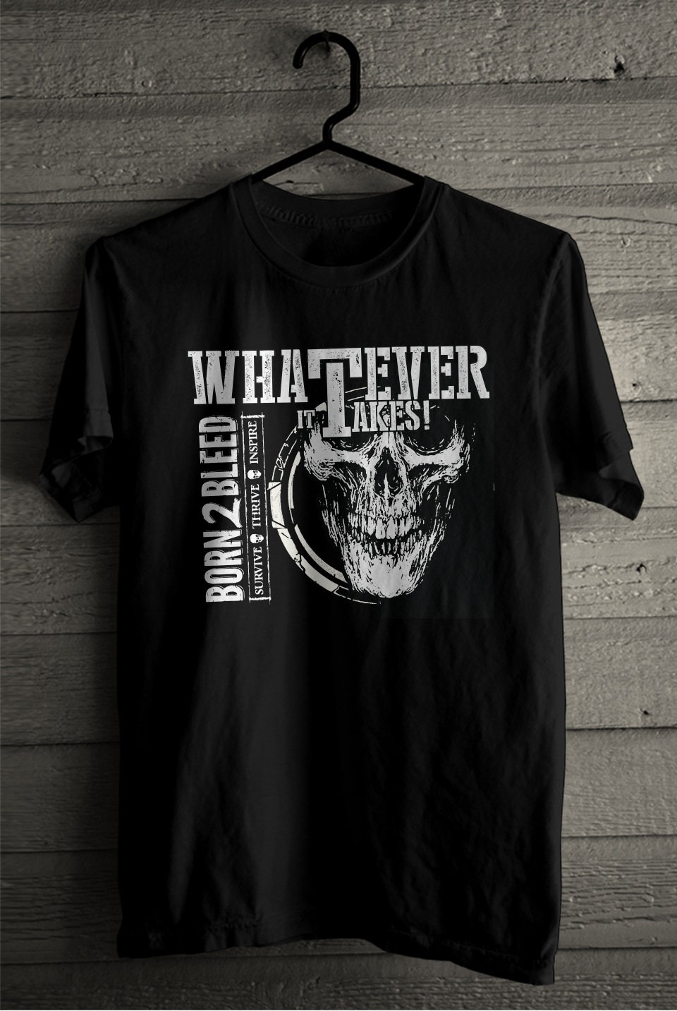 T-shirt Design by SATHIRA for BORN 2 BLEED | Design #29022492