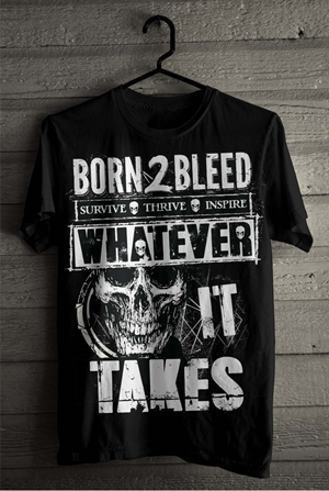 T-Shirt-Design von SATHIRA für BORN 2 BLEED | Design: #29052339