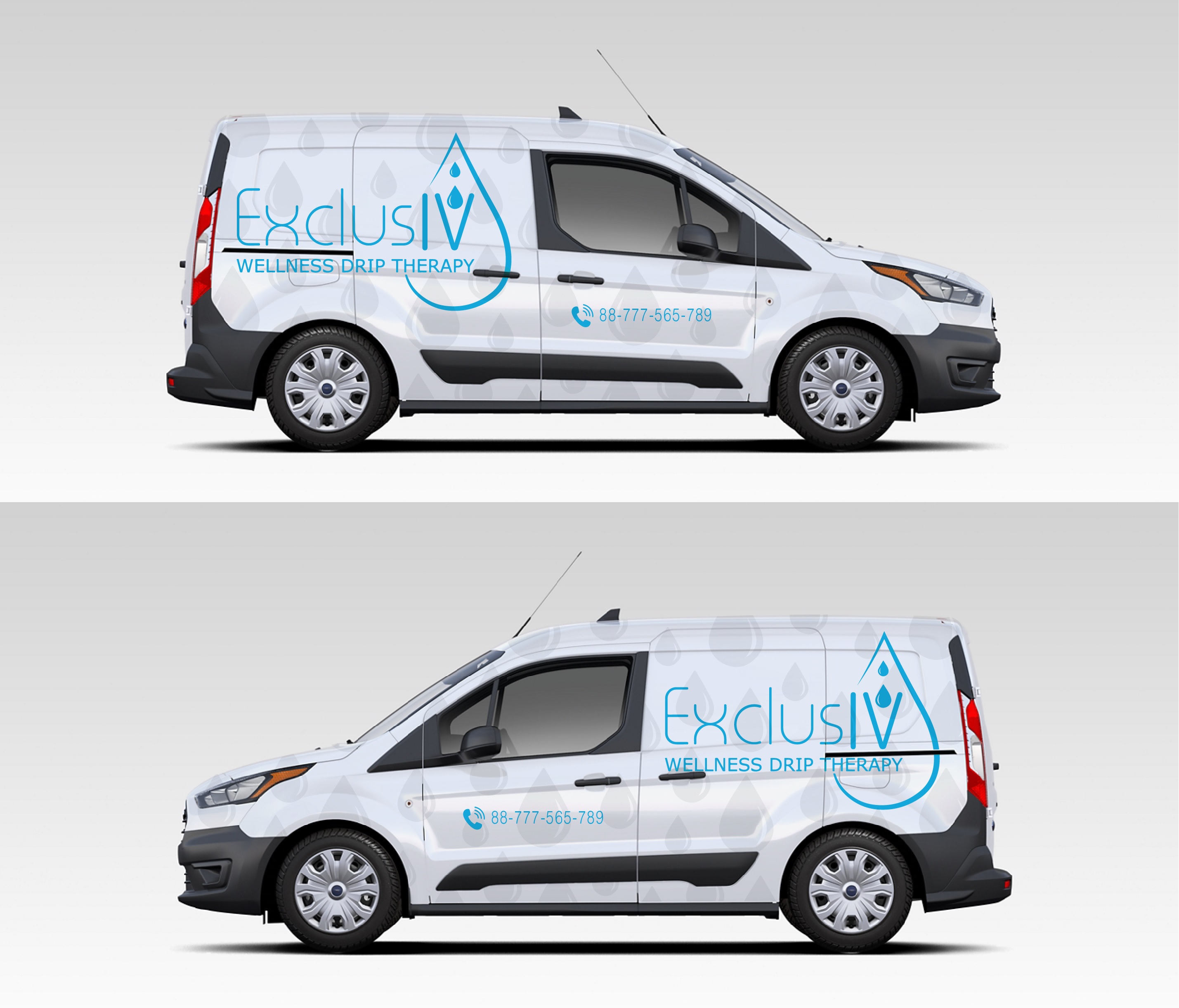Car Wrap Design by Kira Graphics for ExclusIV Wellness Drip Therapy | Design #29082296