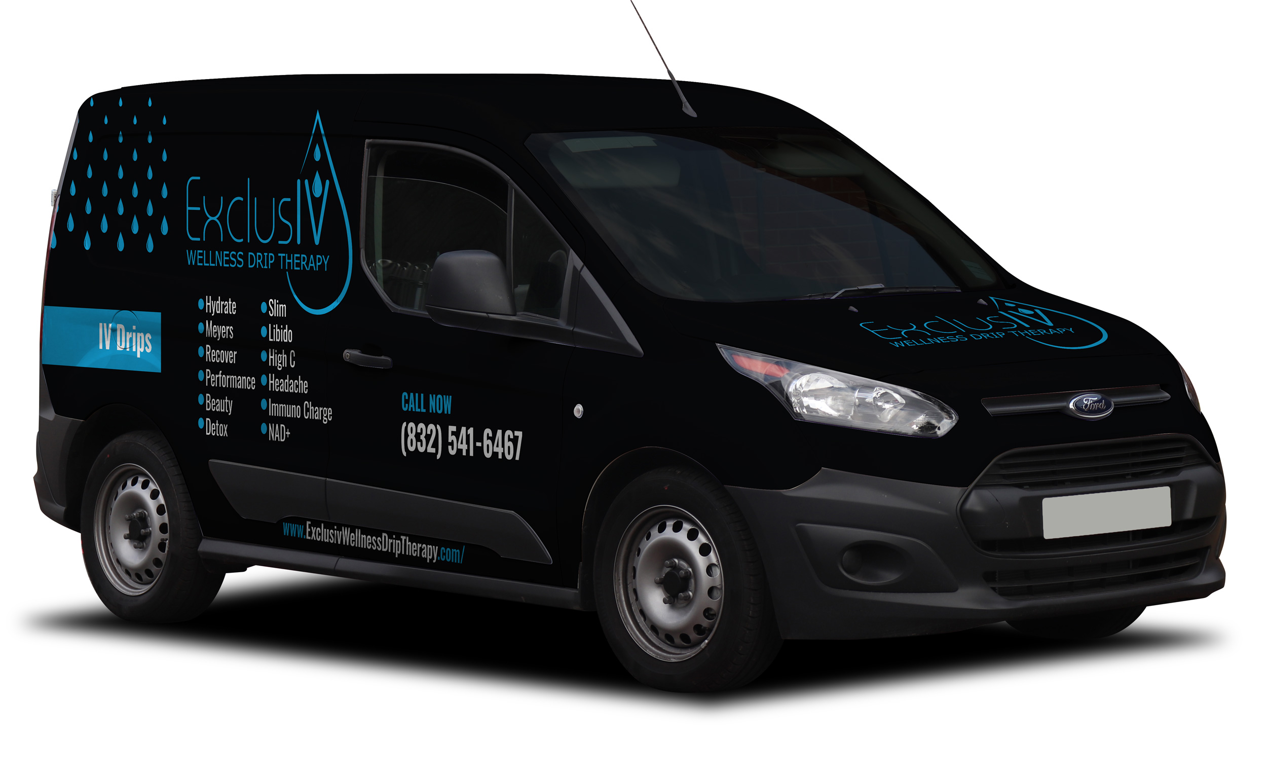 Car Wrap Design by Impressive Sol for ExclusIV Wellness Drip Therapy | Design #29029907