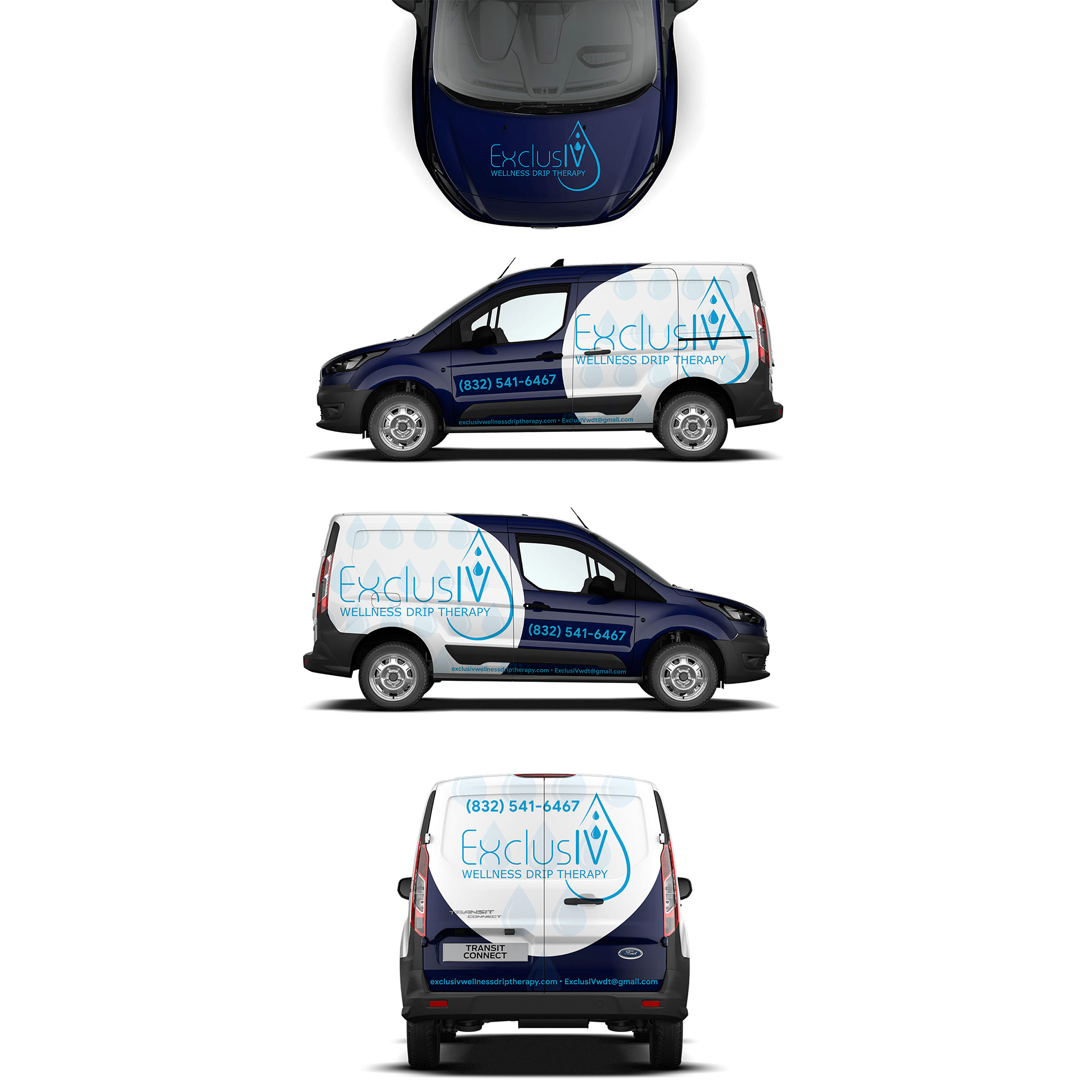 Car Wrap Design by yani for ExclusIV Wellness Drip Therapy | Design #29025391