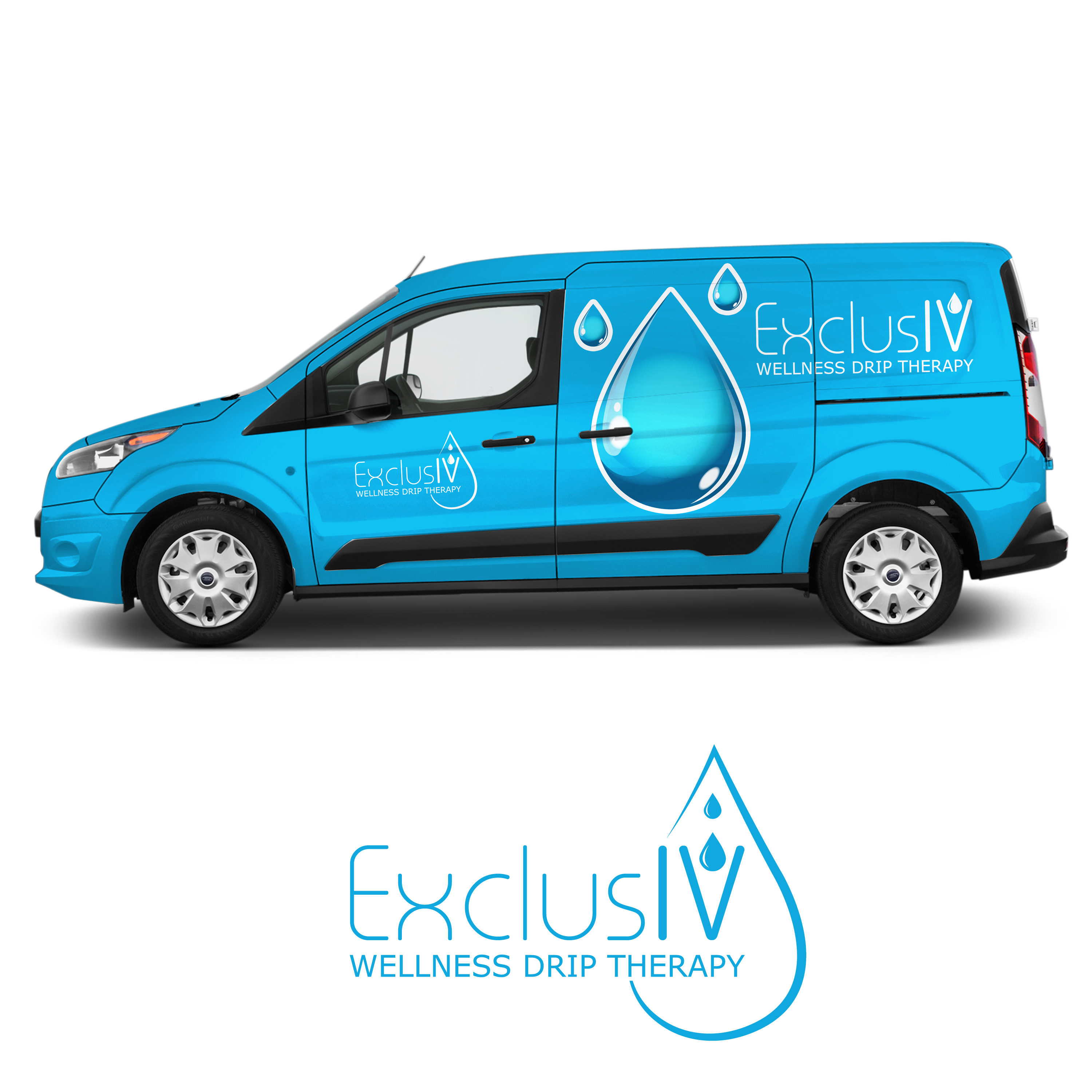 Car Wrap Design by Choky Art for ExclusIV Wellness Drip Therapy | Design #29074710