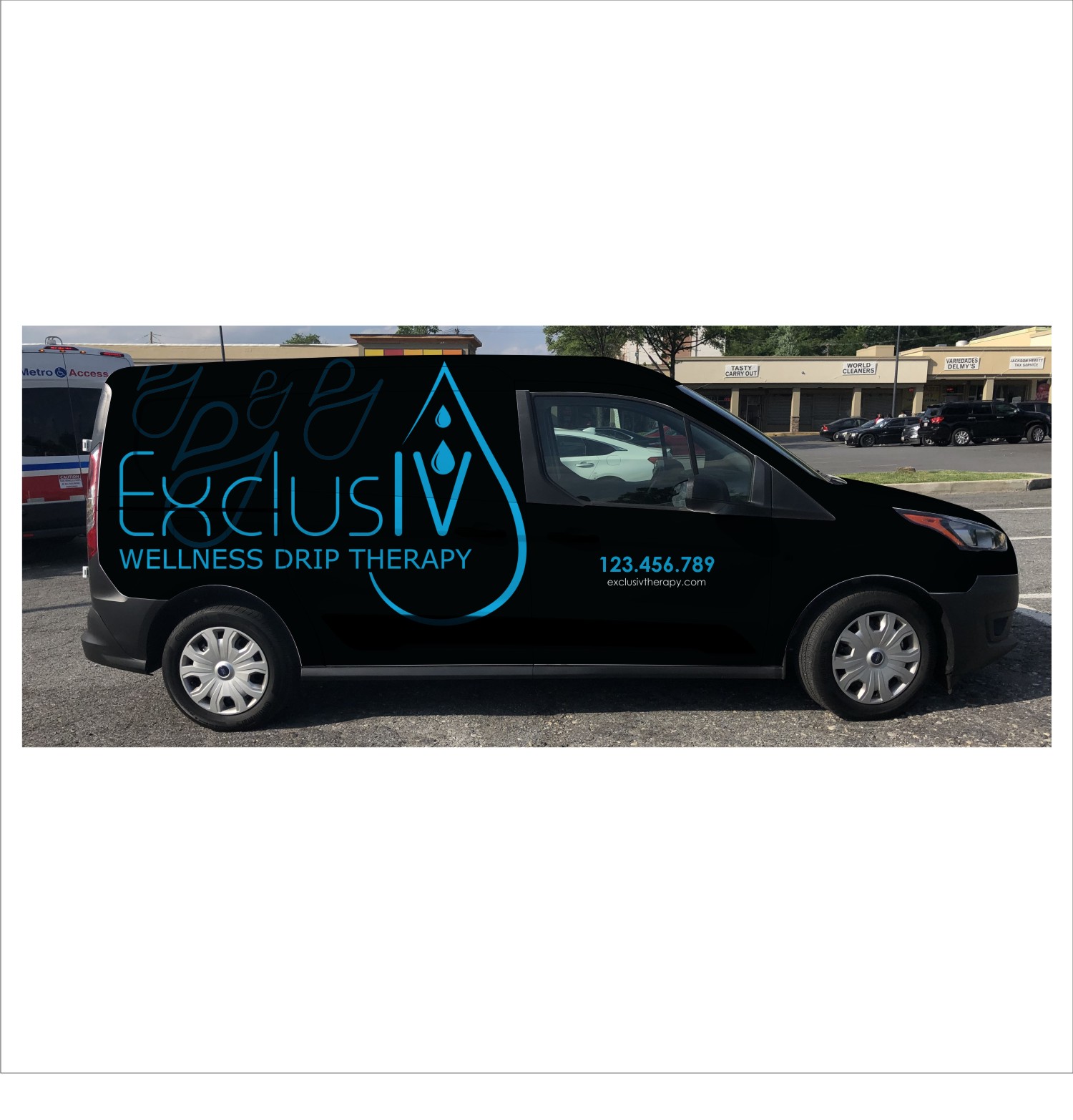 Car Wrap Design by DG+ for ExclusIV Wellness Drip Therapy | Design #29080713