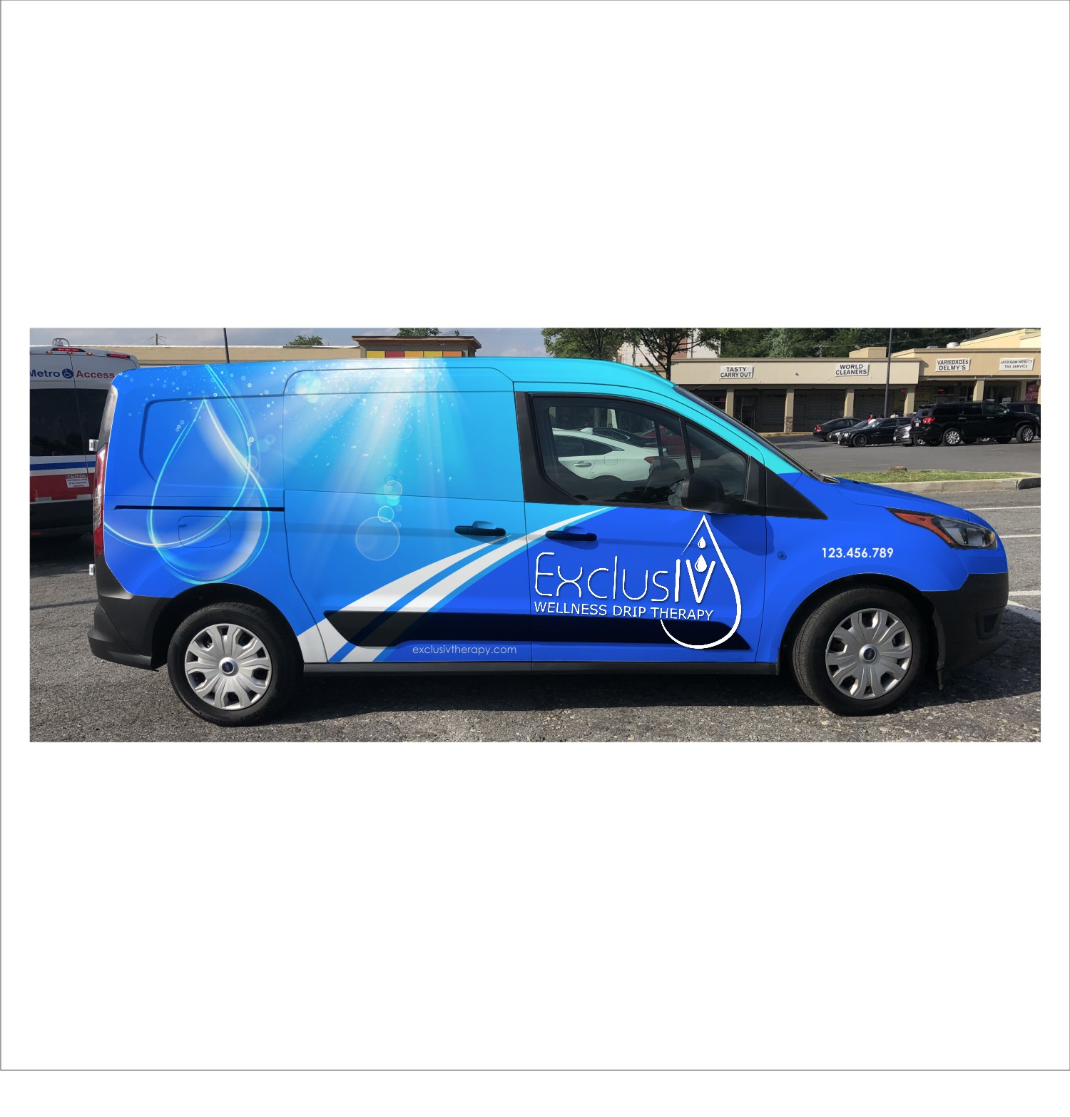 Car Wrap Design by DG+ for ExclusIV Wellness Drip Therapy | Design #29087173
