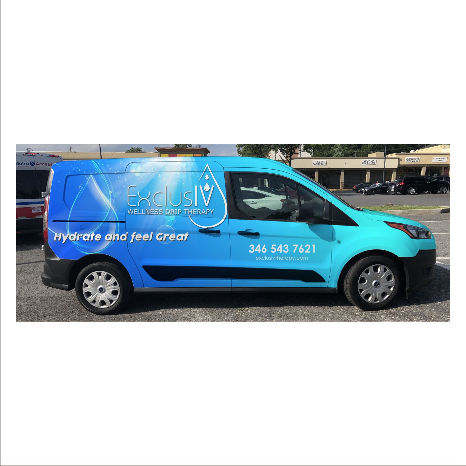 Car Wrap Design by DG+ for ExclusIV Wellness Drip Therapy | Design #29103157