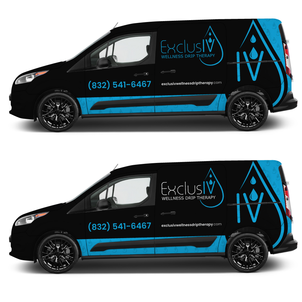 Car Wrap Design by Yoga Tri for ExclusIV Wellness Drip Therapy | Design #29027879
