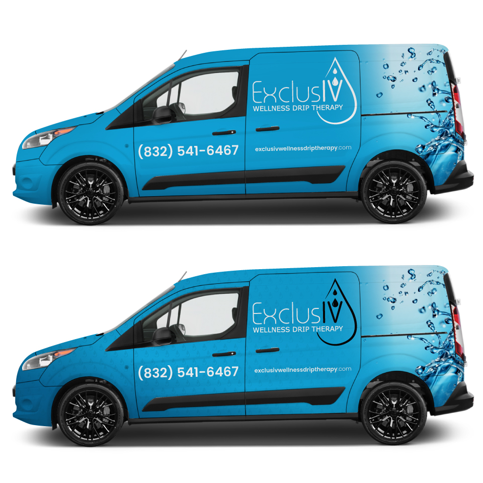 Car Wrap Design by Yoga Tri for ExclusIV Wellness Drip Therapy | Design #29027968