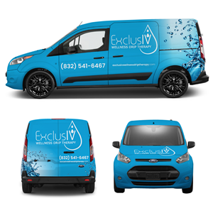Car Wrap-Design von Yoga Tri für ExclusIV Wellness Drip Therapy | Design #29035885