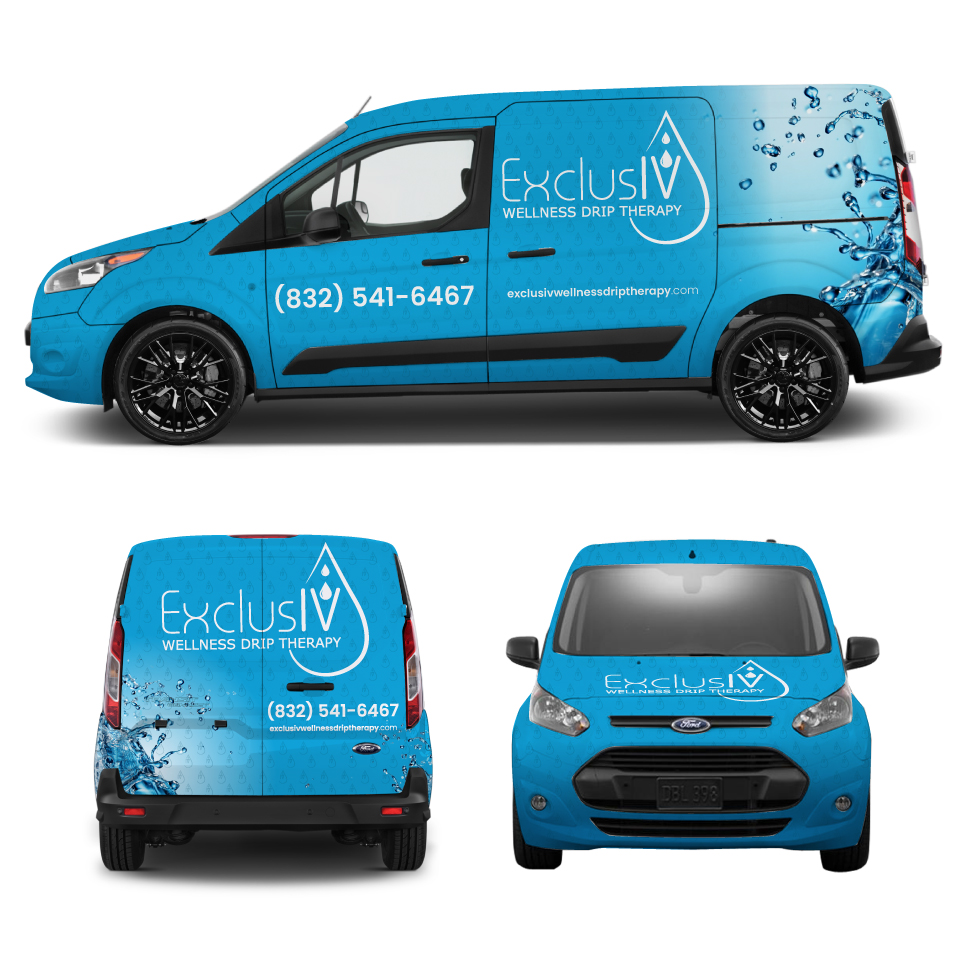 Car Wrap Design by Yoga Tri for ExclusIV Wellness Drip Therapy | Design #29035887