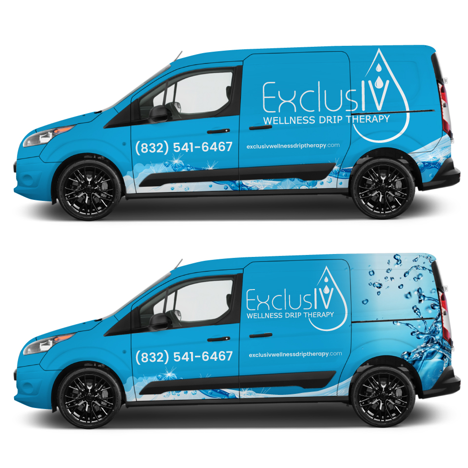 Car Wrap Design by Yoga Tri for ExclusIV Wellness Drip Therapy | Design #29035903