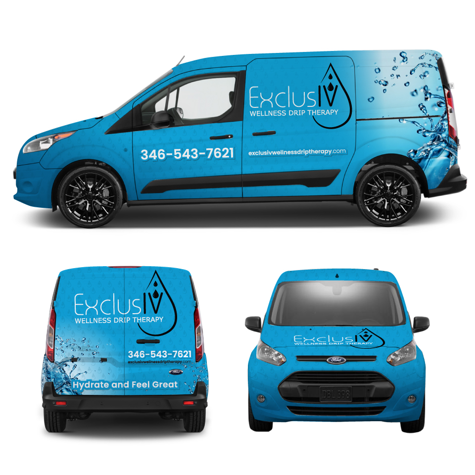 Car Wrap Design by Yoga Tri for ExclusIV Wellness Drip Therapy | Design #29116184