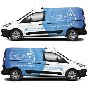 Car Wrap Design by MAKE ME THE WINNER for ExclusIV Wellness Drip Therapy | Design: #29103176