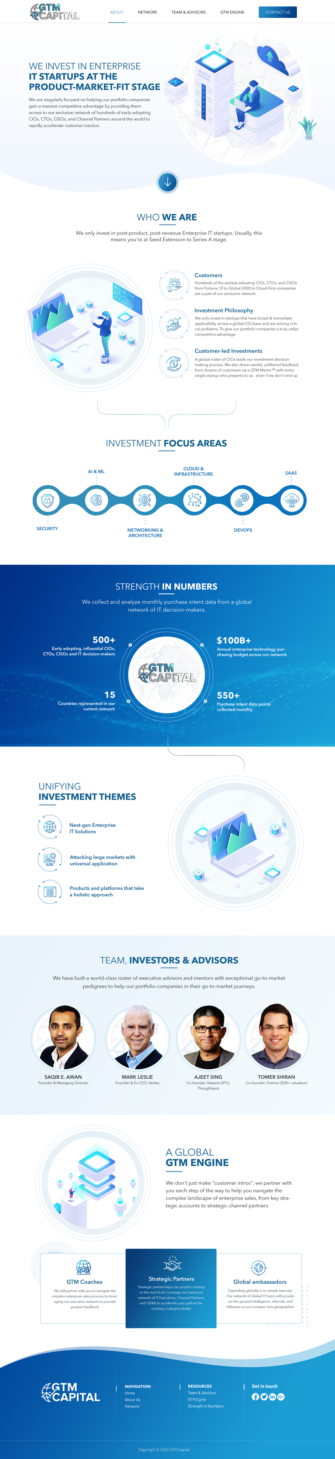 Web Design par Blue Sparrow pour GTM Capital | Design #29074130