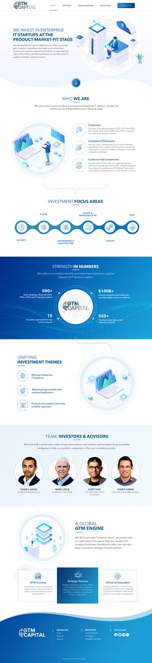 Web-Design von Blue Sparrow für GTM Capital | Design: #29074130