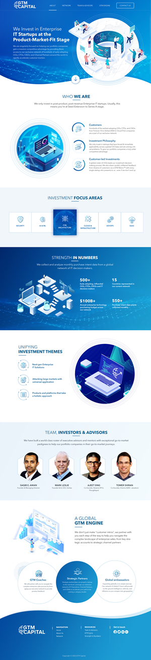 Web-Design von Blue Sparrow für GTM Capital | Design: #29074132