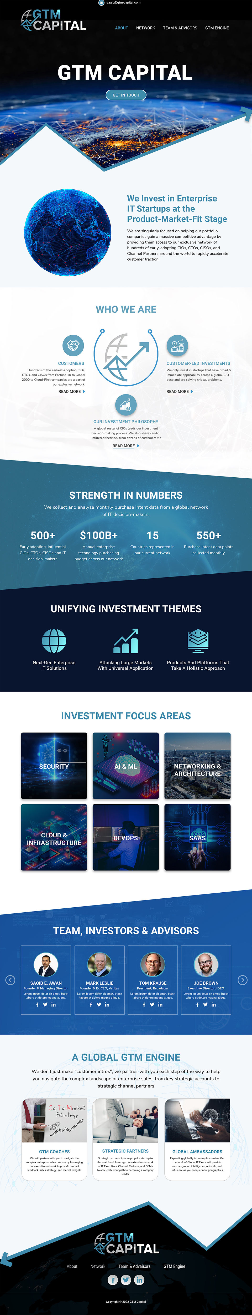 Web Design by MAHABA for GTM Capital | Design #29035052