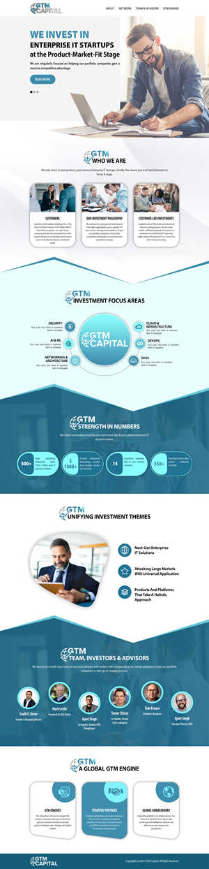 Web-Design von MAZY für GTM Capital | Design: #29026143