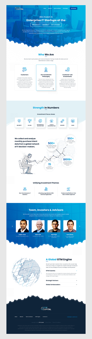 Web-Design von Bhavik P. für GTM Capital | Design: #29050981