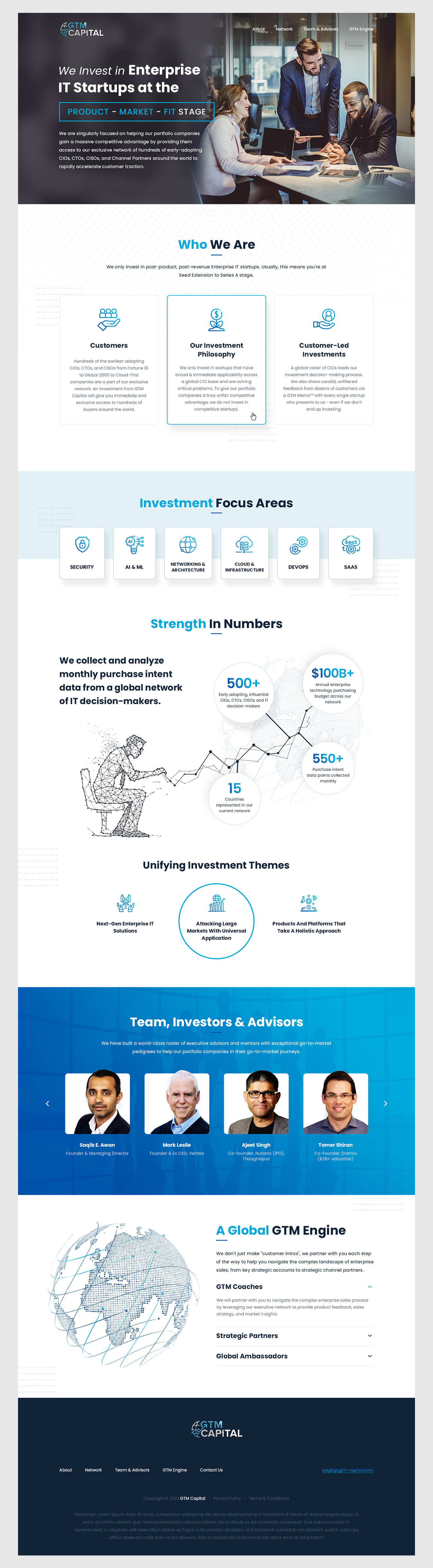 Web Design by Bhavik P. for GTM Capital | Design #29115906