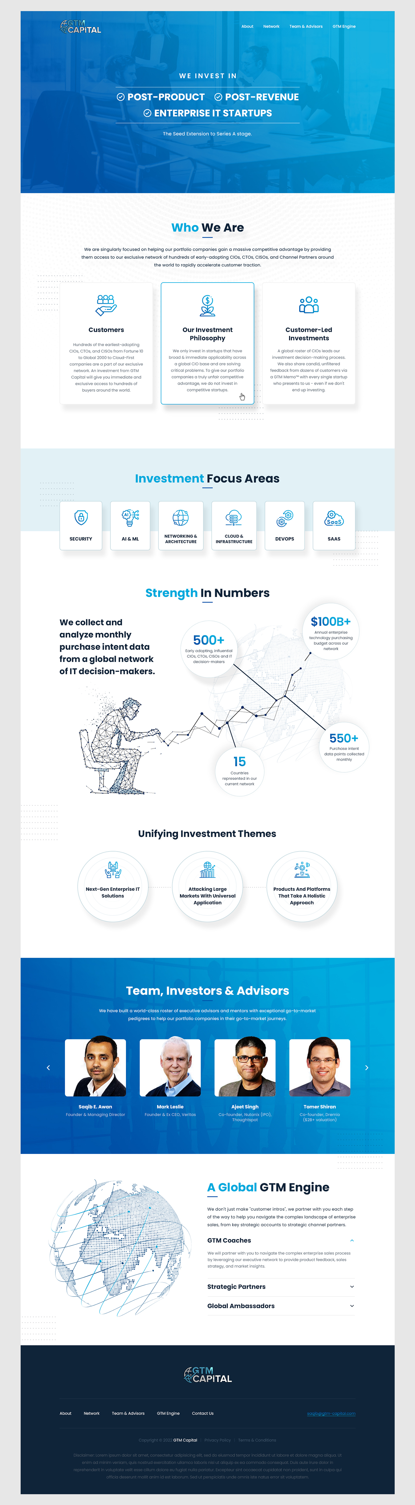 Web Design by Bhavik P. for GTM Capital | Design #29132857