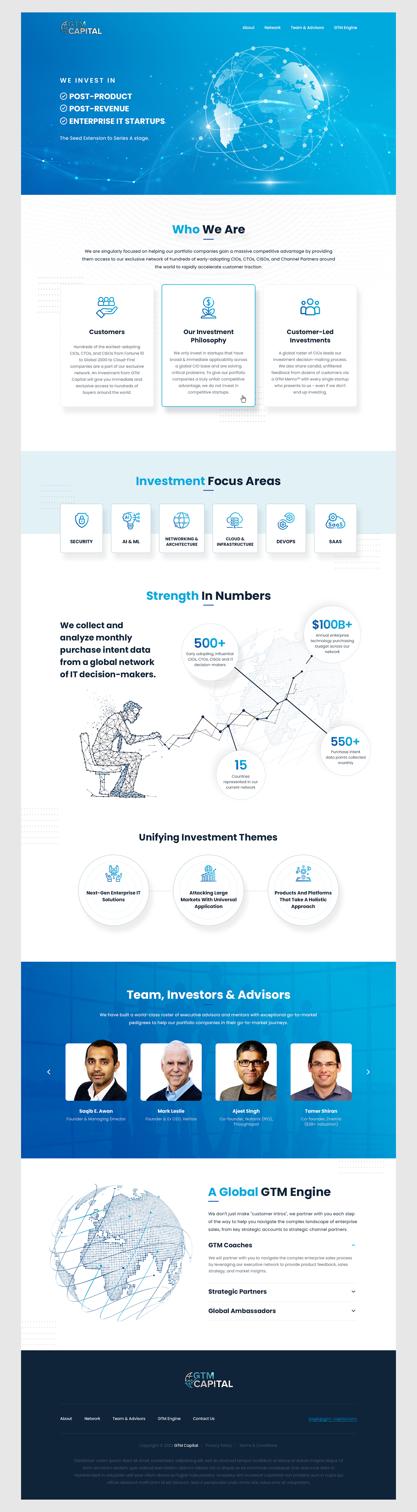 Web Design by Bhavik P. for GTM Capital | Design #29135187