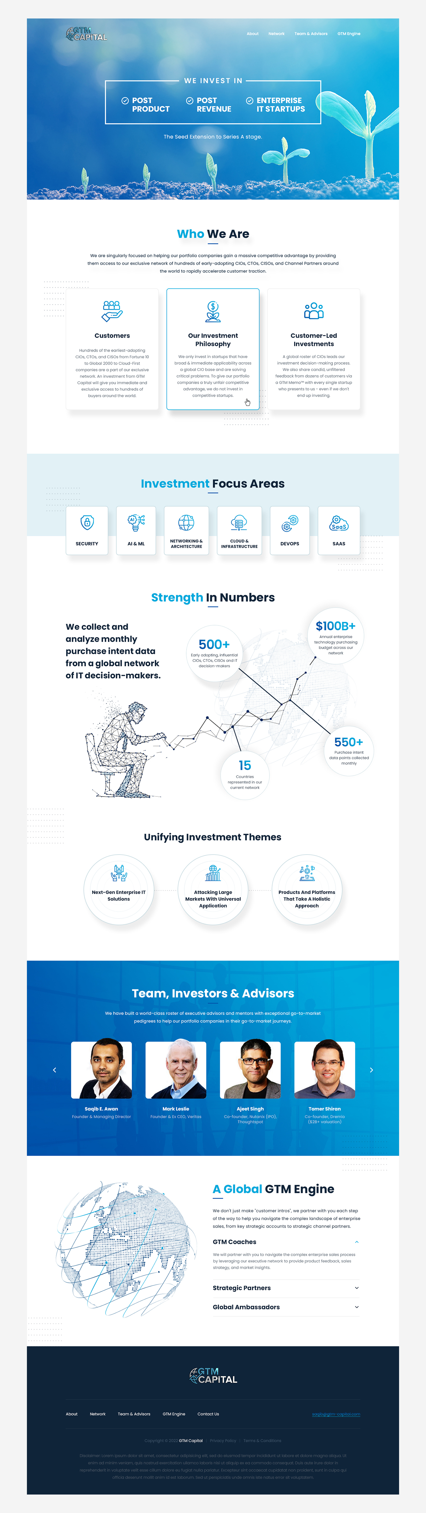 Web-Design von Bhavik P. für GTM Capital | Design #29153737