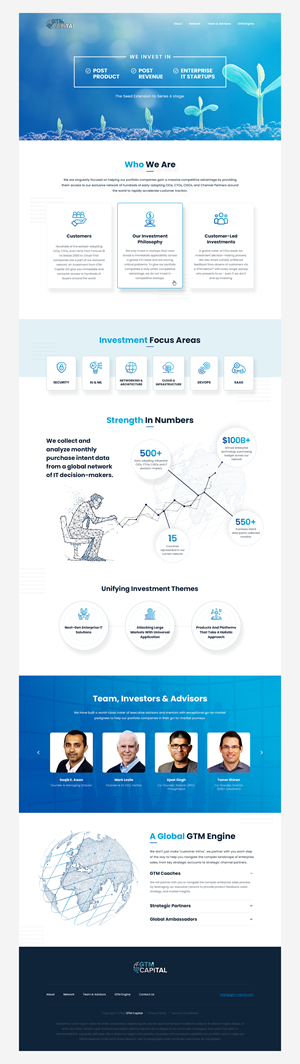 Web-Design von Bhavik P. für GTM Capital | Design: #29153737