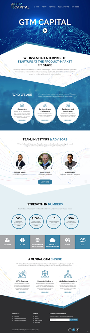 Web Design by pb for GTM Capital | Design: #29028388