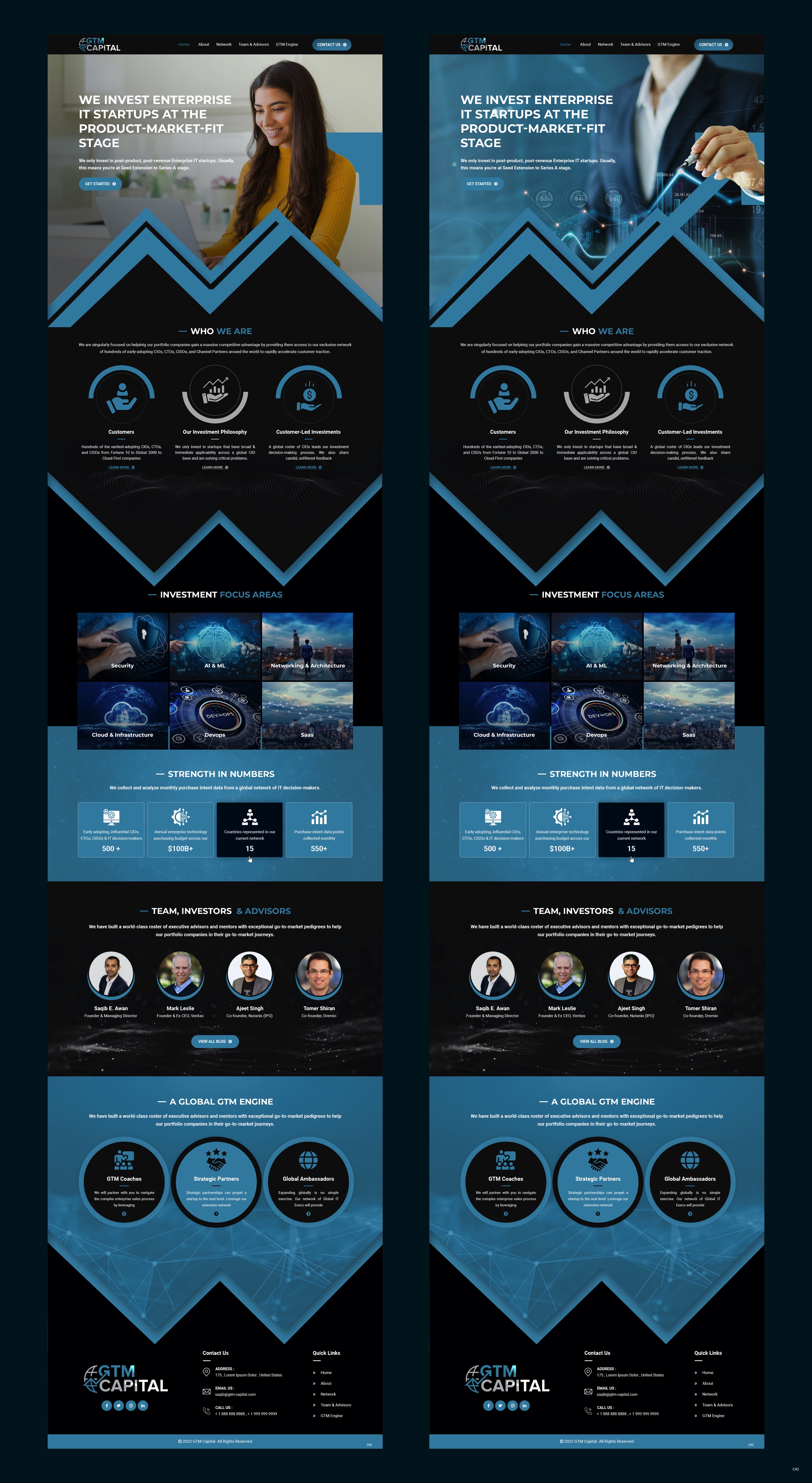 Web Design by pb for GTM Capital | Design #29028390