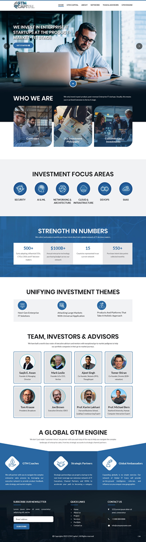 Web Design by pb for GTM Capital | Design: #29028391