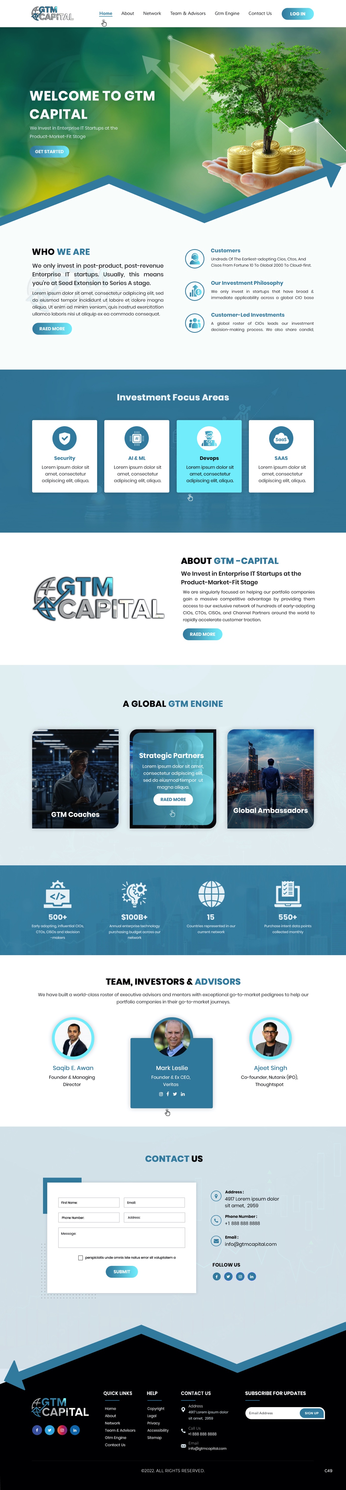 Web Design par pb pour GTM Capital | Design #29028395