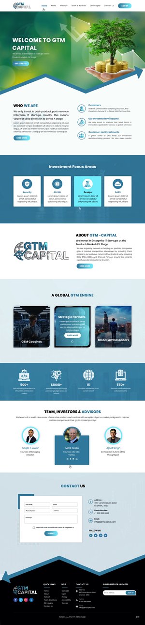 Web Design by pb for GTM Capital | Design: #29028395
