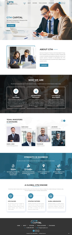 Web Design by pb for GTM Capital | Design: #29028396