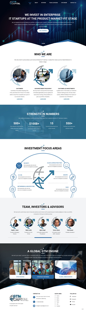 Web Design by pb for GTM Capital | Design: #29028397