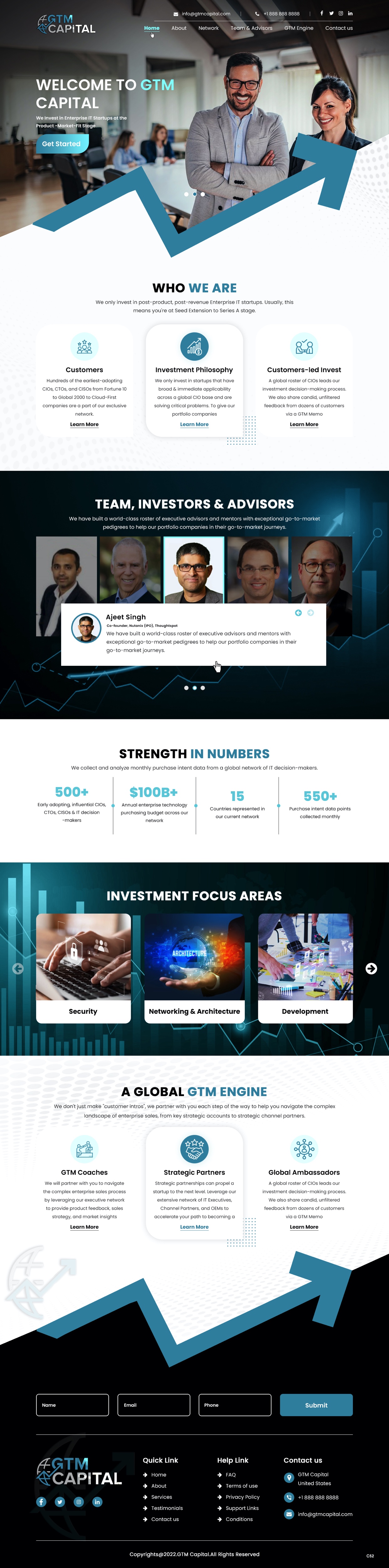 Web Design by pb for GTM Capital | Design #29028401