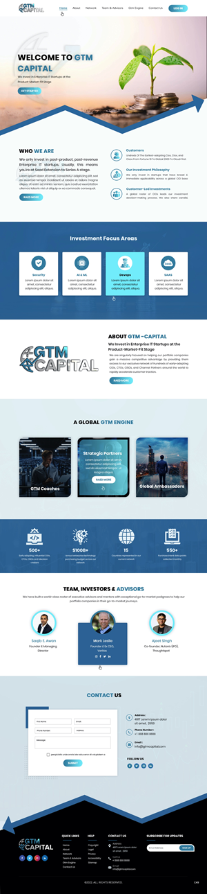 Web-Design von pb für GTM Capital | Design #29033104