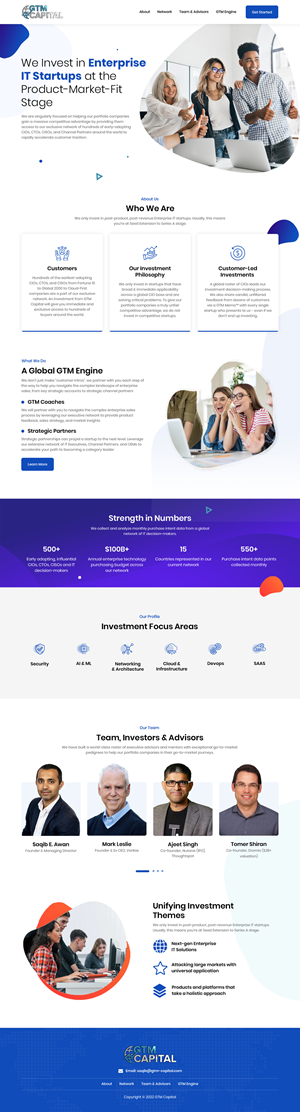 Web-Design von Sujit Banerjee für GTM Capital | Design: #29081427